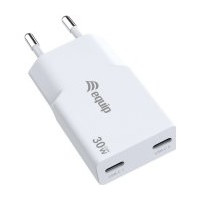 CARGADOR USB EQUIP 245524 GAN 30W 2xUSB-C PD SLIM CARGADOR USB EQUIP 245524 GAN 30W 2xUSB-C PD SLIM