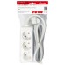 Regleta Alimentacion Equip Con 3 Tomas Cable De Red