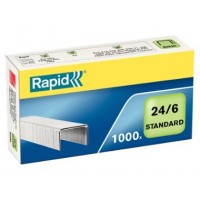 CAJA DE 1000 GRAPAS TIPO 22/6 - 24/6 GALVANIZADAS PARA GRAPADORAS DE SOBREMESA/OFICINA RAPID 24855600 (Espera 4 dias)