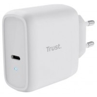 CARGADOR PARED/VIAJE USB-C 65W + CABLE USB-C MAXO BLANCO TRUST (Espera 4 dias)