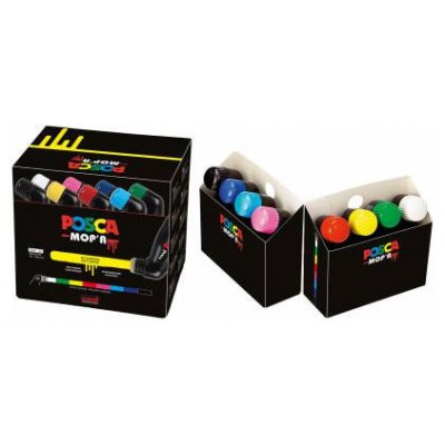 PACK SURTIDO MARCADORES DE PINTURA AL AGUA MOP"R PCM-22 8C PACK POSCA UNI-BALL 285676000 (Espera 4 dias)