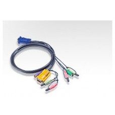 Aten Cable KVM PS/2 con audio y SPHD 3 en 1 de 5 m (Espera 4 dias)