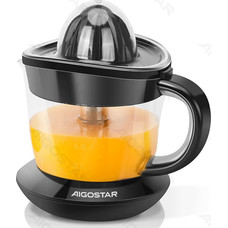 EXPRIMIDOR ELECTRICO DE CITRICOS 40W 0.7L NEGRO AIGOSTAR (Espera 4 dias)