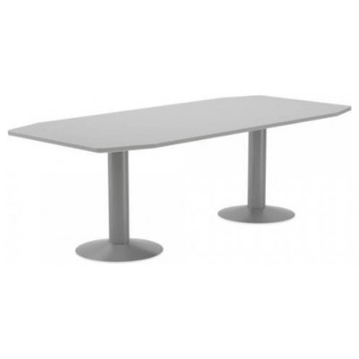 MESA DE REUNIONES 220X100X72CM. COLOR: PATA METALICA GRIS / TABLERO GRIS ROCADA 3003AT02 (Espera 4 dias)