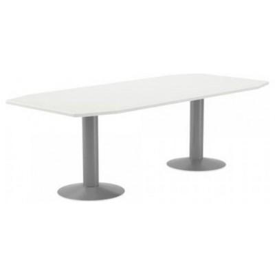 MESA DE REUNIONES 220X100X72CM. COLOR: PATA METALICA GRIS / TABLERO BLANCO ROCADA 3003AT04 (Espera 4 dias)