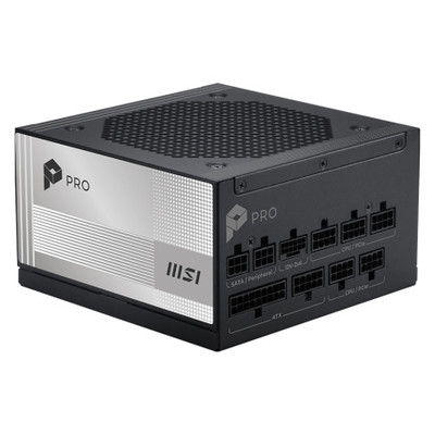 FUENTE ALIMENTACION MSI PRO A1000PL PCIE5,PSU,1000W,80 PLUS PLATINUM,MODULAR,120MM,ACTIVE PFC,1XPCI-E 5 (16PIN),3XPCI-E (6+2 PIN),6XSATA (15 PIN) (Espera 4 dias)