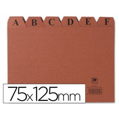 INDICE FICHEROS CARTON CUERO A-Z (125X75 MM) Nº 2 MARIOLA 3102 (Espera 4 dias)