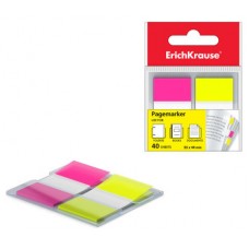 BLISTER 40 MARCAPAGINAS NEON 25X44MM 2 COLORES AMARILLO/ROSA ERICH KRAUSE 31181 (Espera 4 dias)