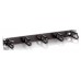 Panel Organizador De Cables Color Negro 1u