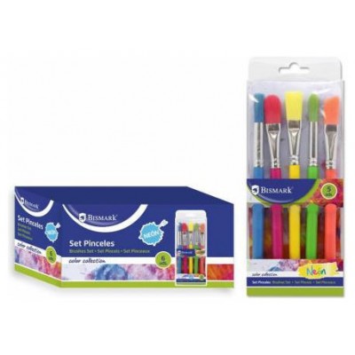 SET 5 BROCHAS NEON BISMARK 328155 (Espera 4 dias)