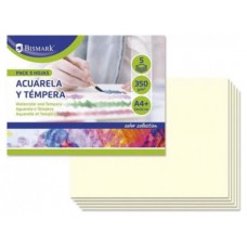 PACK 5 CARTULINAS DIBUJO ACUARELAS Y TEMPERAS A4+ BISMARK 328824 (Espera 4 dias)