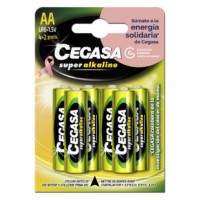 BLISTER 4+2 PILAS SUPER ALKALINAS LR6 - E91 /AA) CANCER MAMA CEGASA 329058 (Espera 4 dias)