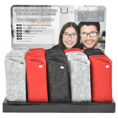EXPOSITOR 30 GAFAS LECTURA UNISEX CLASSIC ELEGANCE 3 MODELOS COLORES Y GRADUACIONES SURTIDOS UMAY 331481 (Espera 4 dias)