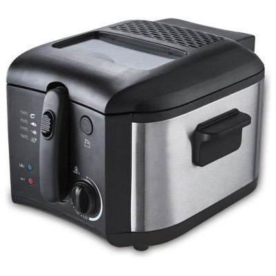 Freidora Kuken Capacidad 2l Acero Inox Cuerpo Y Tapa