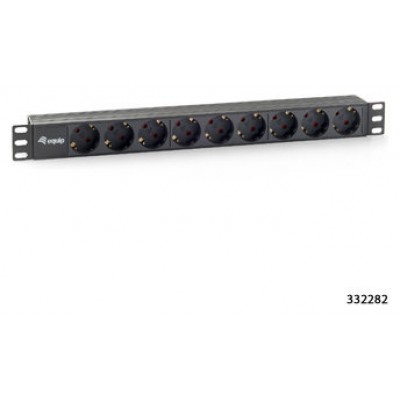 Equip 333282, 1U, Horizontal, Plastico, Negro, 9