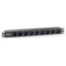 Equip 333282, 1U, Horizontal, Plastico, Negro, 9