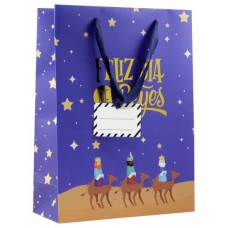 BOLSA PAPEL REYES MAGOS L (32X14X40 CM) FOIL CON TARJETA COLGANTE COLORES SURTIDOS BISMARK 333599 (Espera 4 dias) BOLSA PAPEL REYES MAGOS L (32X14X40 CM) FOIL CON TARJETA COLGANTE COLORES SURTIDOS BISMARK 333599 (Espera 4 dias)
