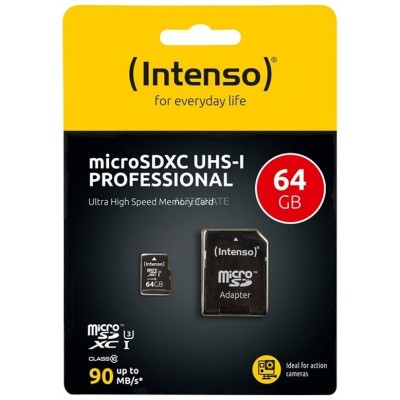 Intenso 3433490 Micro SD UHS-I profesiona 64GB