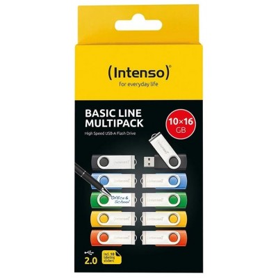 Intenso Basic Line Multipack Lápiz USB2.0 16GB 10u