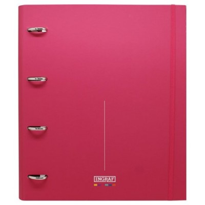 Ingraf 350760 carpeta de cartón A4 Rosa (Espera 4 dias)