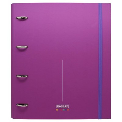 Ingraf 350764 carpeta de cartón A4 Púrpura (Espera 4 dias)