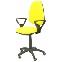 PIQUERAS Y CRESPO Silla Aýna bali amarillo brazos fijos ruedas de parque PIQUERAS Y CRESPO Silla Aýna bali amarillo brazos fijos ruedas de parque