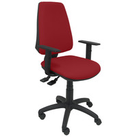 PIQUERAS Y CRESPO Silla Elche S bali color granate brazos regulables