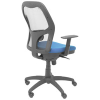 PIQUERAS Y CRESPO Silla Jorquera malla negra asiento bali azul marino PIQUERAS Y CRESPO Silla Jorquera malla negra asiento bali azul marino