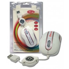 Mouse 3free Mini Optico Usb Msm201/wp Cable Retractil