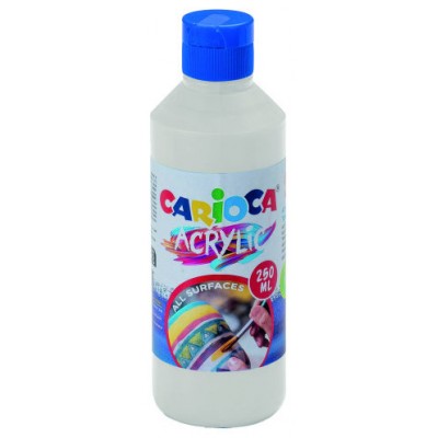 BOTELLA PINTURA ACRILICA 250 ML. BLANCO CARIOCA 40431/01 (Espera 4 dias)