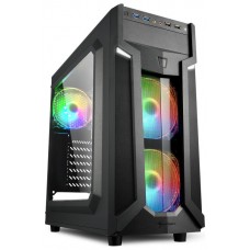 CAJA ATX SHARKOON VG6-W RGB 2XUSB3.0 RGB  SIN FUENTE NEGRO