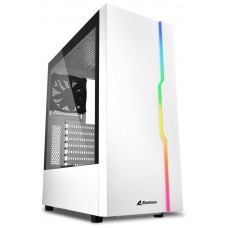 CAJA ATX SHARKOON RGB SLIDER 2XUSB3.0 2XUSB2.0 SIN FUENTE BLANCO