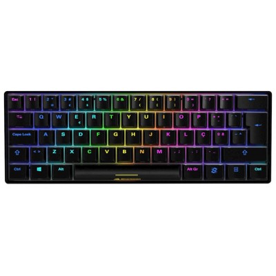TECLADO GAMING SHARKOON SKILLER SGK50 S4 PT USB RETROILUMINADO MECANICO NEGRO