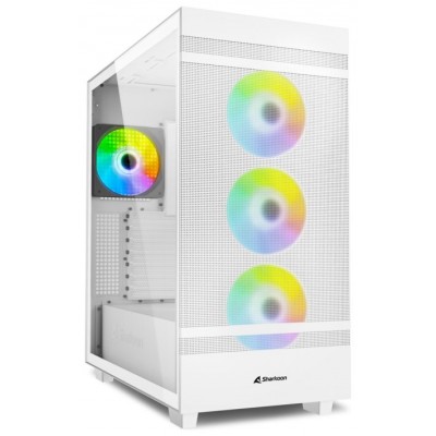 CAJA ATX SHARKOON REBEL C50 RGB 2XUSB3.0 SIN FUENTE BLANCO