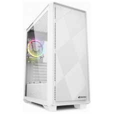 CAJA MIDI ATX SHARKOON VS8 RGB 1USB-A 1XVENT 120MM S/F FUENTE  BLANCO