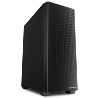 CAJA MIDI ATX SHARKOON VS9 2 USB-A 1XVENT 120MM S/F FUENTE NEGRO