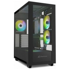 CAJA ATX SHARKOON REBEL C60 2VENTX120MM 2XUSB3 SIN FUENTE NEGRO