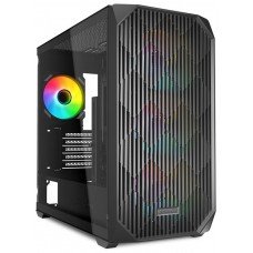 CAJA GAMING mATX SHARKOOM MK3 3XVENT 120MM 3XUSB SN FUENTE NEGRO