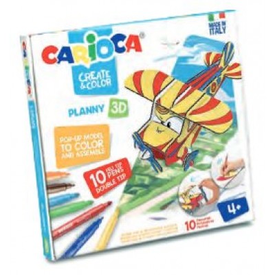 SET  CREATE & COLOR JET JUNIOR 3D CARIOCA 42904 (Espera 4 dias)