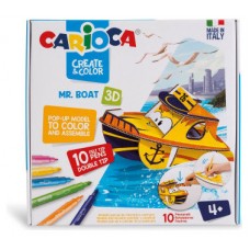 SET CREATE & COLOR MR. BOAT 3D CARIOCA 42905 (Espera 4 dias)