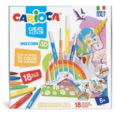 SET CREATE & COLOR UNICORN 3D CARIOCA 42986 (Espera 4 dias)