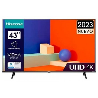 TELEVISOR 43"" UHD 4K 43A6K SMART TV HISENSE (Espera 4 dias)