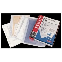 CAJA 100 FUNDAS POLIPROPILENO MULTITALADRO FORMATO FOLIO 120 MICRAS 11 TALADROS CRISTAL ESSELTE 46101 (Espera 4 dias)