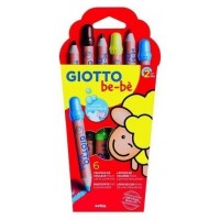 ESTUCHE 6 LÁPICES BE-BÈ SÚPER + SACAPUNTAS. GIOTTO F46960000 (Espera 4 dias)