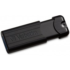 VERBATIM PENDRIVE PINSTRIPE 32GB HIGH SPEED RETRACTIL USB 3.2 NEGRO