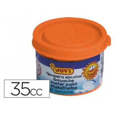 ESTUCHE TÉMPERA ESCOLAR 5 BOTES 35 ML - NARANJA JOVI 50306 (Espera 4 dias)