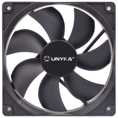 VENTILADOR INTERNO UNYKA 120mm COLOR NEGRO 7 ASPAS