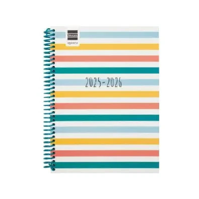 AGENDA ESCOLAR 2025-2026 DIVA 4&ordm; 155X212 SEMANA VISTA HORIZONTAL COLORS+ FINOCAM 536140526 (Espera 4 dias)