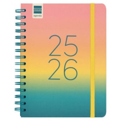 AGENDA ESCOLAR 2025-2026 CURSO COSMO 4º 155X212  SEMANA VISTA HORIZONTAL IRIS+ FINOCAM 537050326 (Espera 4 dias)