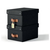 PACK 2 CAJAS DE ALMACENAMIENTO CART&Oacute;N PEQUE&Ntilde;A COLOR NEGRO LEITZ 61470095 (Espera 4 dias)